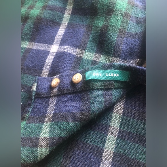 Claybrooke Outdoors Mens Xl Flannel Button Up Green Wool Polyester Acrylic - Picture 2 of 6